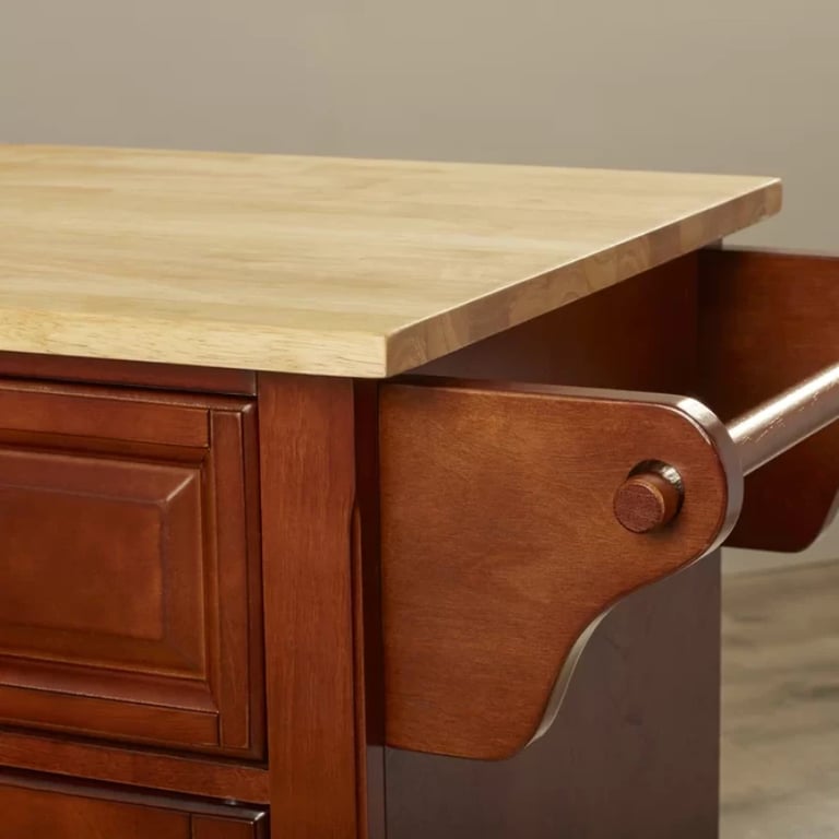 Talya Wide Rolling Kitchen Island