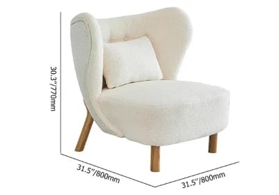 Picture of Arteza Natural Wood Accent Chair – Elegant Design for Any Room