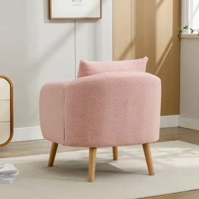 Picture of Velvera Velvet Armchair – Soft Comfort with Natural Wood Legs