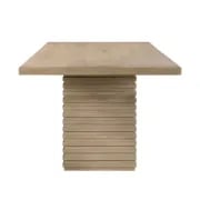 Elvara Dining Set – Natural Wood with Upholstered Chairs