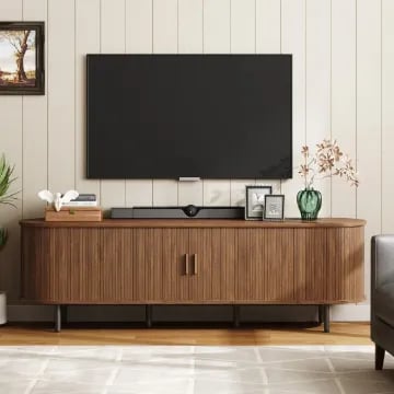 Rivano Modern TV Unit with Contemporary Design – Natural Wood