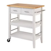 Kilop - Natural Wood Kitchen Cart