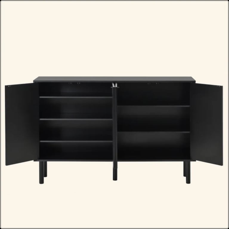 Flutéro – Luxury Modern Natural Wood Shoe Cabinet