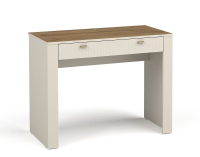 صورة طقم غرفة نوم ليورا – لوح رأسي مُبطن مع وحدة تزيين