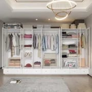 Picture of Glassy Multi-unit and multi-use wardrobe natural wood