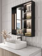 Picture of Cavea – Smart LED Bathroom Mirror Cabinet with Storage Shelves