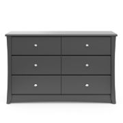 Crescent 6 Drawer Double Dresser