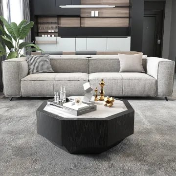 صورة لونا  طاولة قهوة مودرن - خشب طبيعي