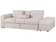 Dormiéa  Convertible Sectional Sofa Bed from natural wood - Fabric Upholstery with Hidden Storage .