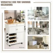 Asac Rolling Kitchen Island with Storage