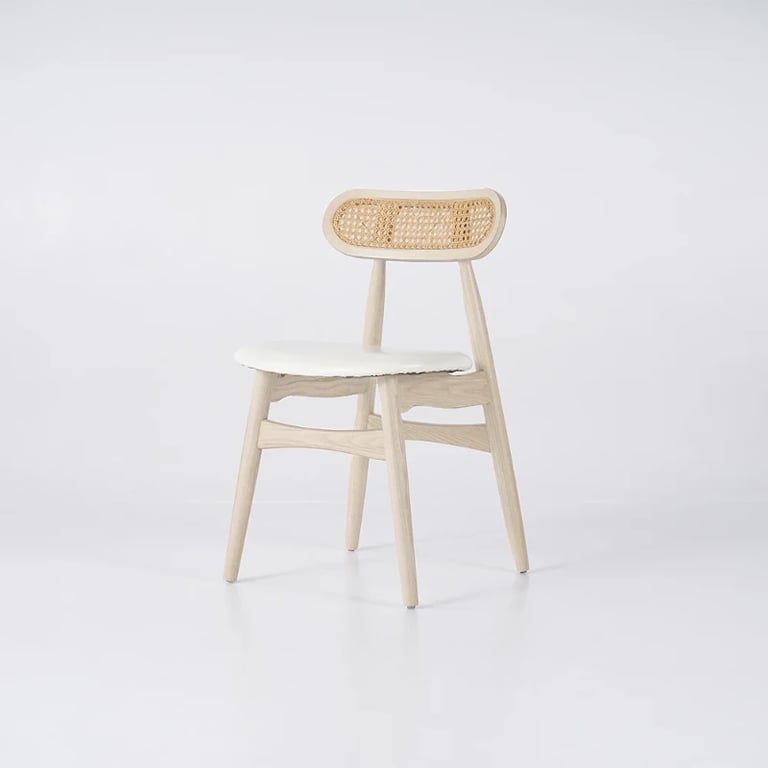 Picture of Elin Rattan Frame Chair – Boho Simplicity in Natural Wood