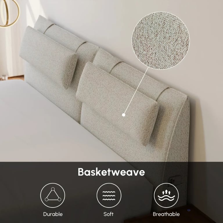 Picture of Velvion Modern Bed - Natural wood