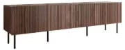 Picture of Solaro – Slatted Wood TV Stand with Metal Legs