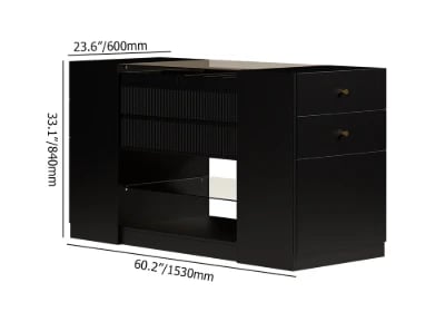 صورة لُونارا – خزانة تخزين من خشب الجوز الطبيعي بـ 3 أدراج