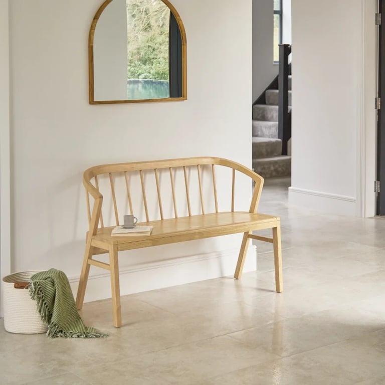 صورة مقعد إلستا من الخشب الطبيعي