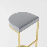 Aurélie Modern Bar Stool –  with Golden Base