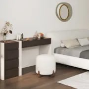 Niva pouf - Natural wood