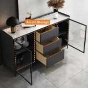 صورة لاكان بوفيه حديث خشب طبيعي