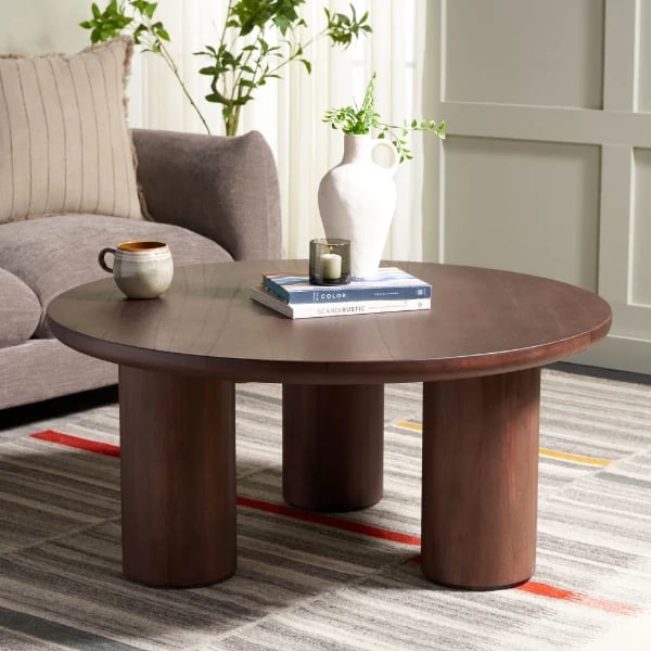 Nova Round Coffee Table – Natural Wood