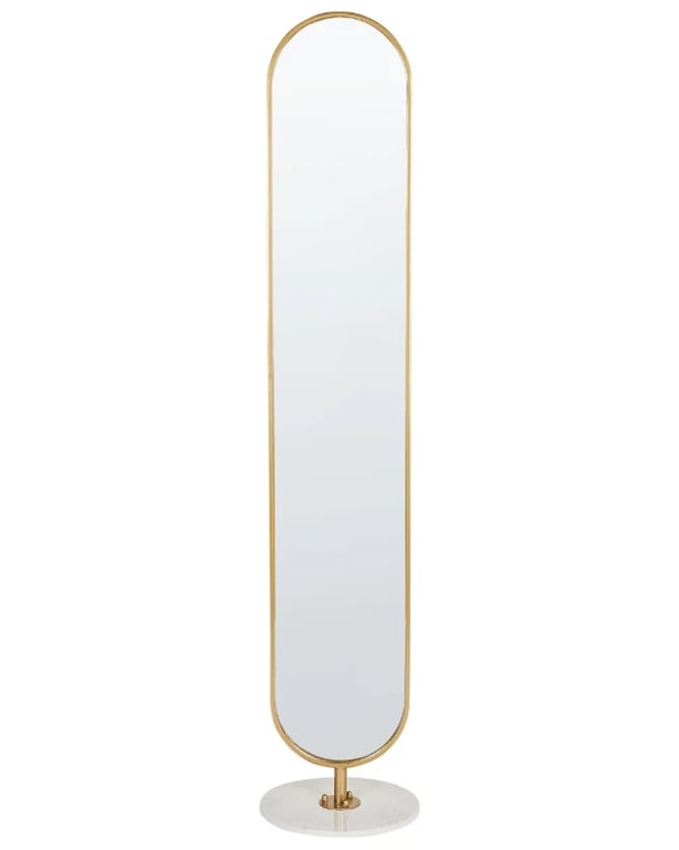 Picture of Pureté Floor Mirror - Natural wood Metal Frame.