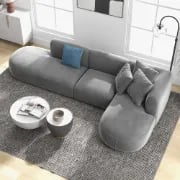 Picture of Gramfie L-Shaped Sectional Natural wood