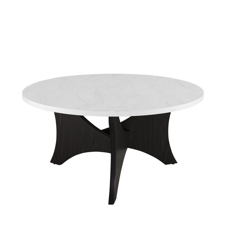 Wilmer  Mid Century 3-Leg Round Coffee Table