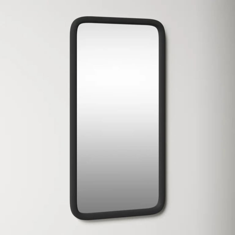 Aisja Rectangle Wood Wall Mirror