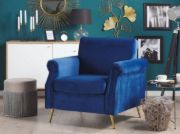 Picture of Daroa Modern Armchair – Natural Wood with Stainless Steel Legs