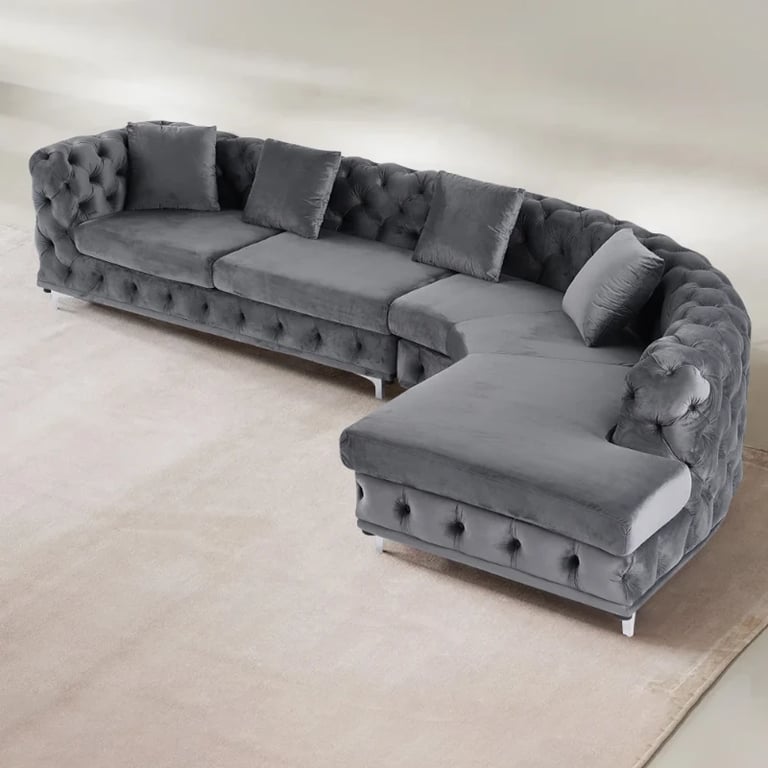 Picture of Montero Curved Sectional -Natural Wood