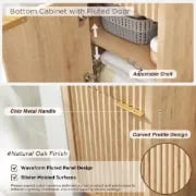 Picture of Mora Natural wood Bathroom cabinet