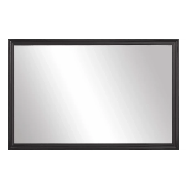 Geneva Black Framed Wall Mirror  Rectangular Vanity Mirror