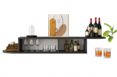 Picture of Floatia Natural Wood TV Stand – Sleek Floating Design