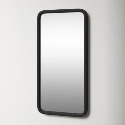 Aisja Rectangle Wood Wall Mirror
