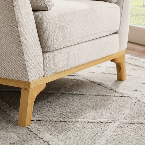 صورة .كلير كرسي بذراعين- من الخشب الطبيعي