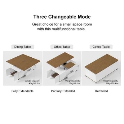 صورة ڤيلمار طاولة قهوة من الخشب الطبيعي  - متعددة الاستخدام