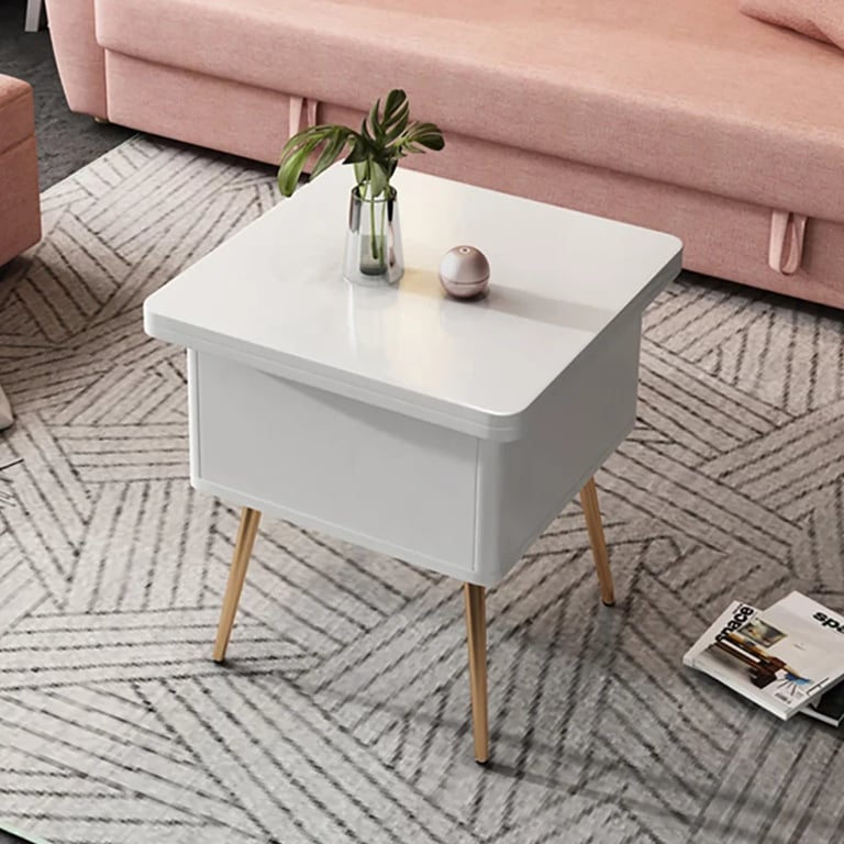 Lunaro – Coffee Table with Dual Lift-Top Surface | Natural Wood