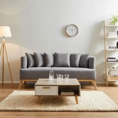 Picture of Sofa "Lenora" – Natural Wood