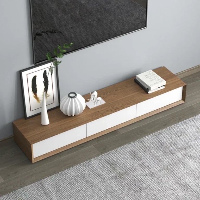 tv unite brown and white