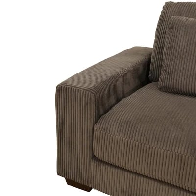 Picture of Veloro U-Shaped Sectional Sofa –  Natural Wood Base