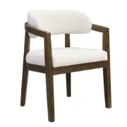 Noraya Dining Set – Natural Wood with Upholstered Chairs