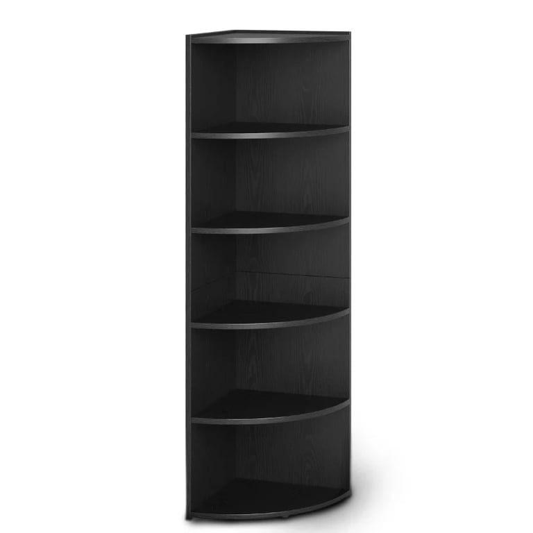 Marvo – Modern Natural Wood Corner Bookcase