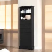 صورة خزانة حمام خشب طبيعي -آرميا