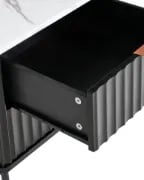 Lorven Modern Bedside Table – Natural Wood