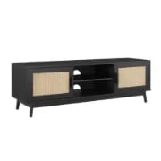 Picture of Lino Natural Wood TV Stand – Woven Doors