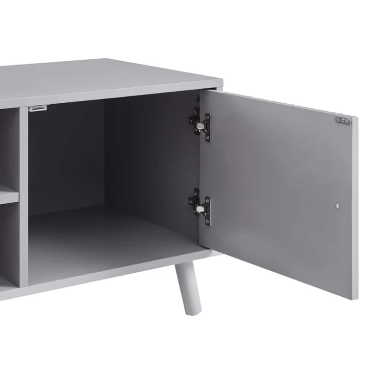 صورة ميرا وحدة تلفزيون – خشب طبيعي بتصميم هندسي