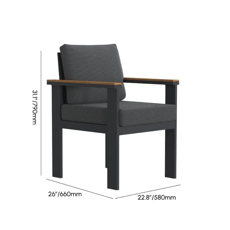 صورة طقم سفرة خارجي مكون من 7 قطع- خشب طبيعى-يوربان