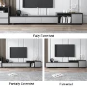 Picture of Flexo Extendable Natural Wood TV Stand – Modern Storage Unit