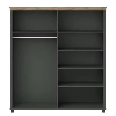 صورة دولاب إمانويلا خشب طبيعي مع مرآه