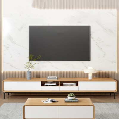 Picture of Harmony Natural Wood TV Unit – Sleek & Low-Profile Design