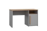 Picture of Séna Modern Desk with Storage Cabinet & Open Shelf – Natural Wood